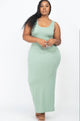 Plus Size Solid Basic Maxi Dress - AV Fashion’s