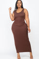 Plus Size Solid Basic Maxi Dress - AV Fashion’s