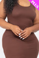 Plus Size Solid Basic Maxi Dress - AV Fashion’s