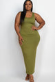 Plus Size Solid Basic Maxi Dress - AV Fashion’s