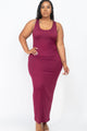 Plus Size Solid Basic Maxi Dress - AV Fashion’s