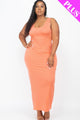 Plus Size Solid Basic Maxi Dress - AV Fashion’s