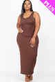 Plus Size Solid Basic Maxi Dress - AV Fashion’s