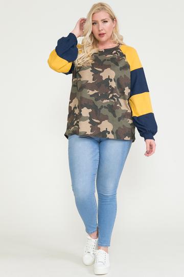 Raglan Sleeve Color Block Top - AV Fashion’s