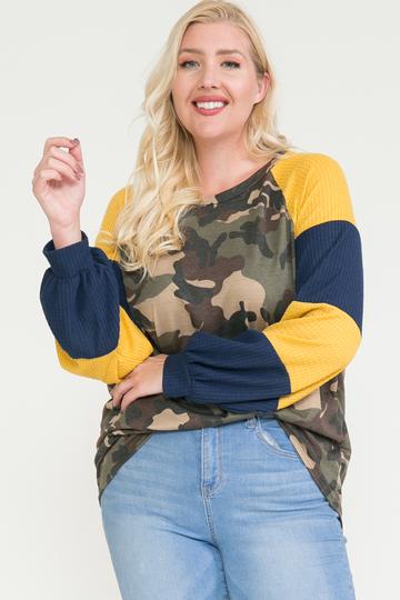 Raglan Sleeve Color Block Top - AV Fashion’s