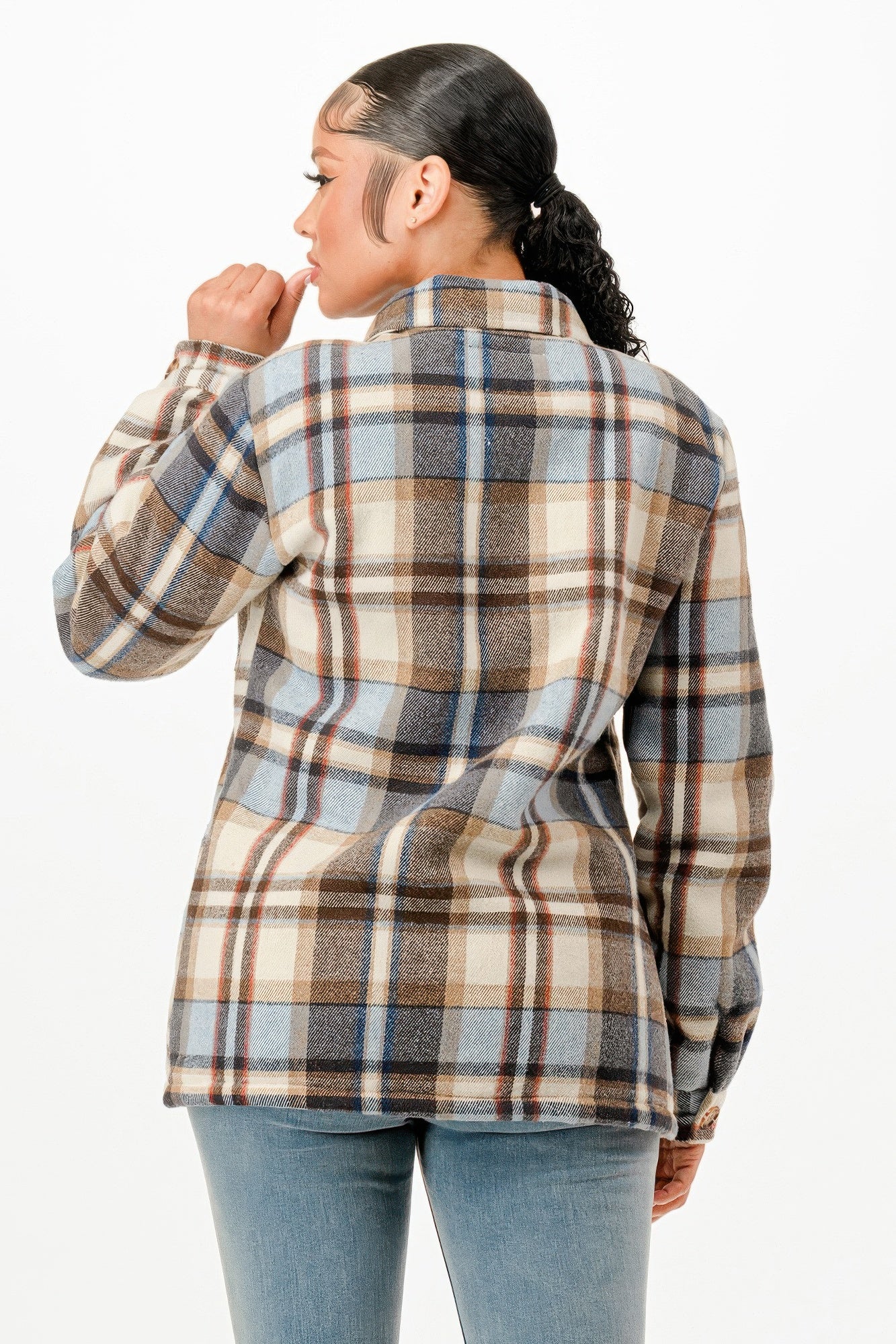 Sherpa Lined Flannel Warm Jacket - AV Fashion’s
