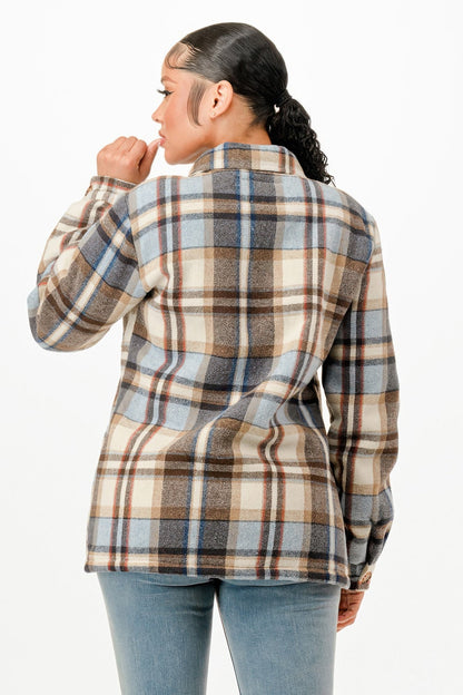 Sherpa Lined Flannel Warm Jacket - AV Fashion’s