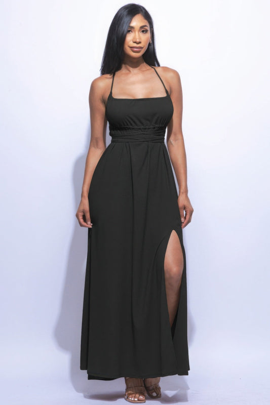 Side Slit Maxi Dress - AV Fashion’s