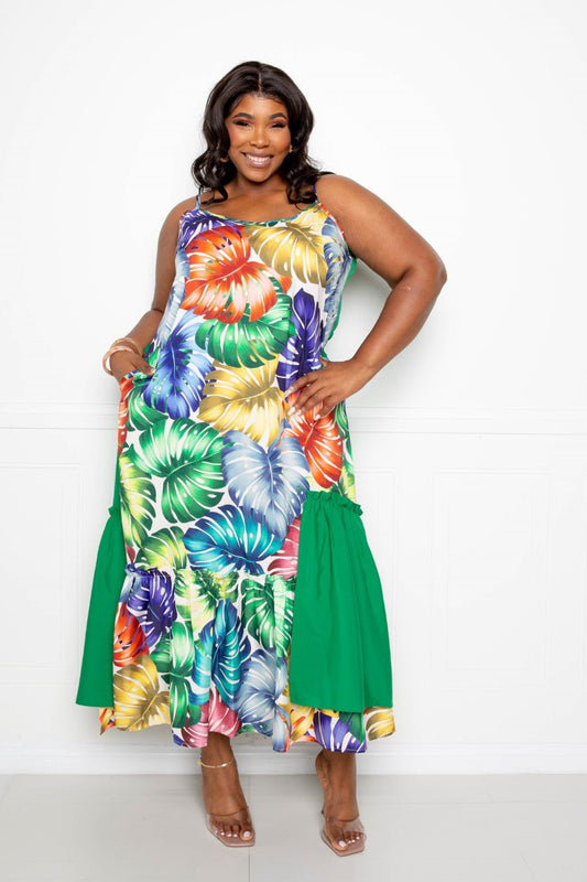 Splice Tropical Dress - AV Fashion’s