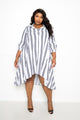 Stripe Shirt Dress - AV Fashion’s