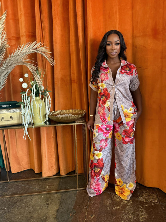 Tropical Muse Pants Set - AV Fashion’s