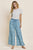 Washed Denim Tiered Wide Leg Pants - AV Fashion’s
