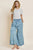 Washed Denim Tiered Wide Leg Pants - AV Fashion’s
