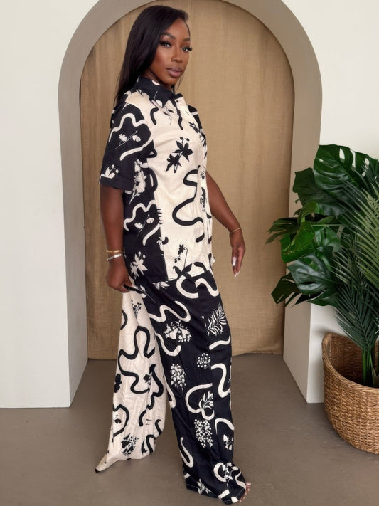 Woman's Resort Wear Pant Set - AV Fashion’s