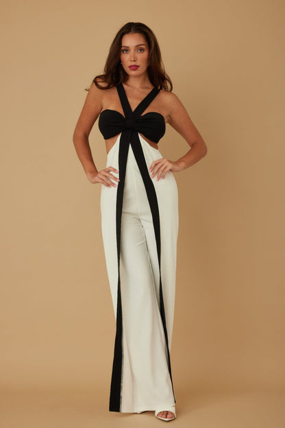 X Ribbon Open Jumpsuit - AV Fashion’s