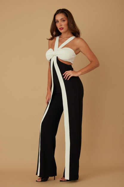 X Ribbon Open Jumpsuit - AV Fashion’s