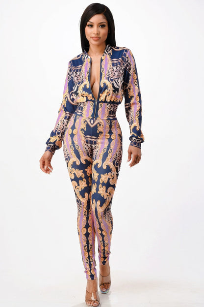 Zip - up Style Jacket With Leggings Set - AV Fashion’s